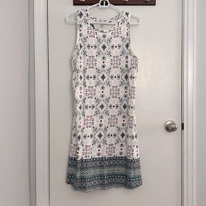 NWT Women’s LOFT sleeveless print dress - XL